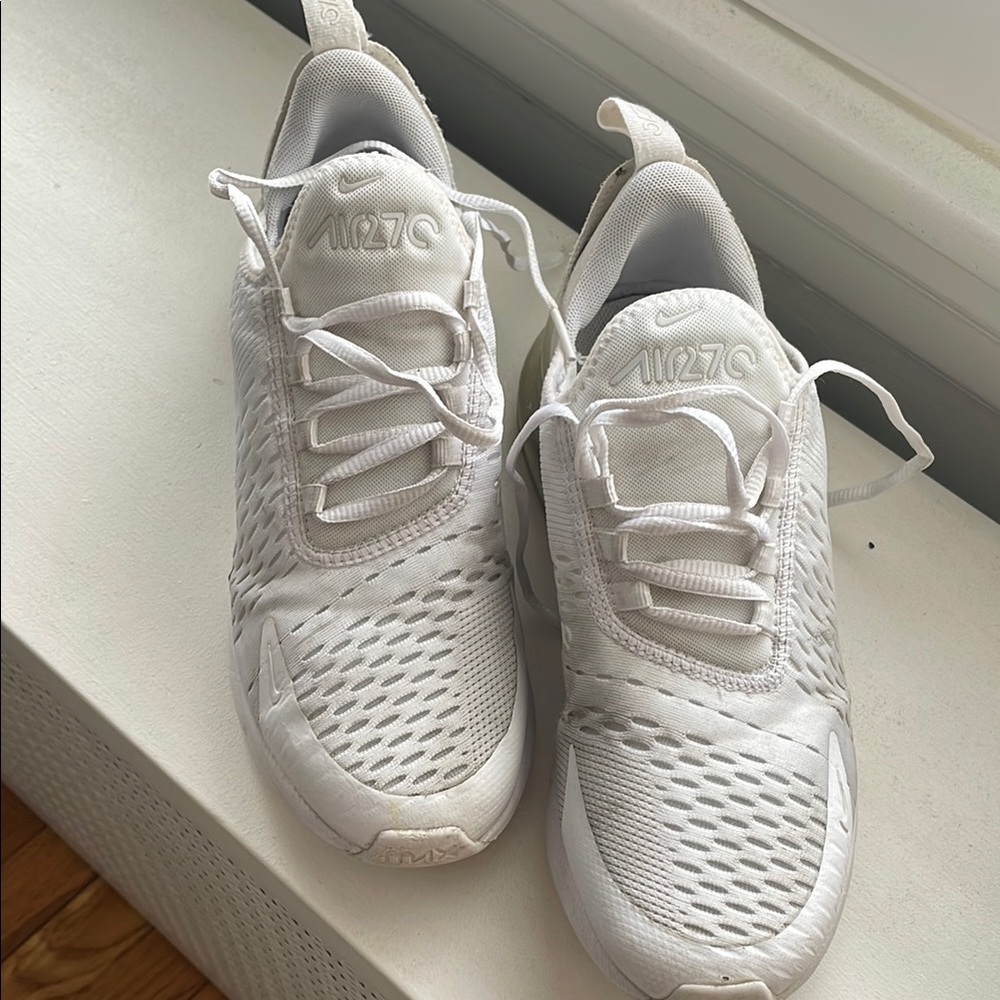Nike White Sneakers Size 7Y